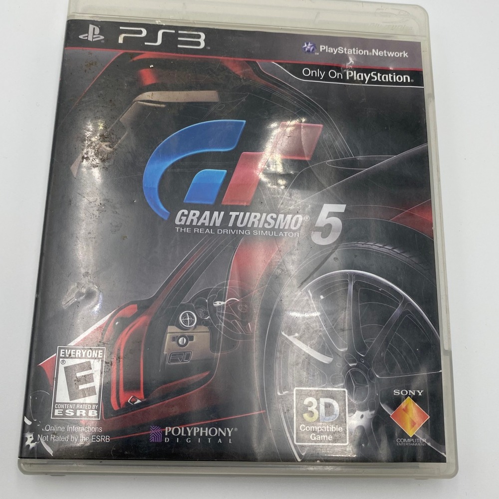 Gran Turismo 5 PS3 Game Racing Simulator PlayStation 3 E Everyone Rated